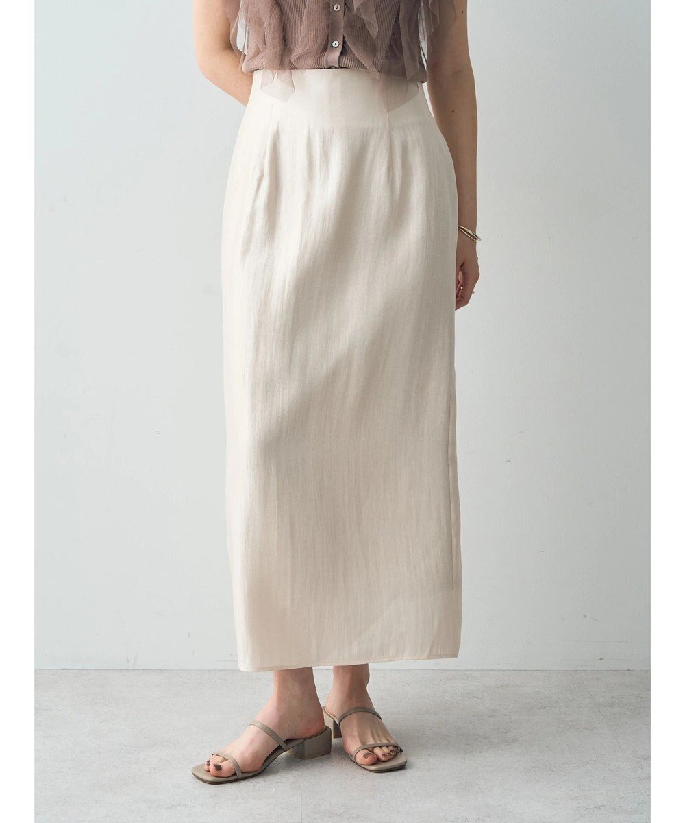 【イェッカ ヴェッカ/YECCA VECCA】のシャイニーロングスカート インテリア・キッズ・メンズ・レディースファッション・服の通販 founy(ファニー) 　ファッション　Fashion　レディースファッション　Fashion for Women　スカート　Skirts　ロングスカート　Long Skirts / Maxi & Midi Skirts　キャミソール　Camisole, Spaghetti Strap Top　セットアップ　Set-Up, Coordinated Outfit　ポケット　Pocket, Pocket Detail　ロング　Long, Long-Length　A/W・秋冬　Autumn/Winter　Ivory|ID: prp329100004569759 ipo3291000000033553173