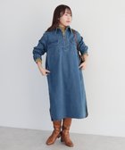 【クラフトスタンダードブティック/CRAFT STANDARD BOUTIQUE】の裏起毛デニムヘンリーワンピース Blue|ID: prp329100004569784 ipo3291000000033441364