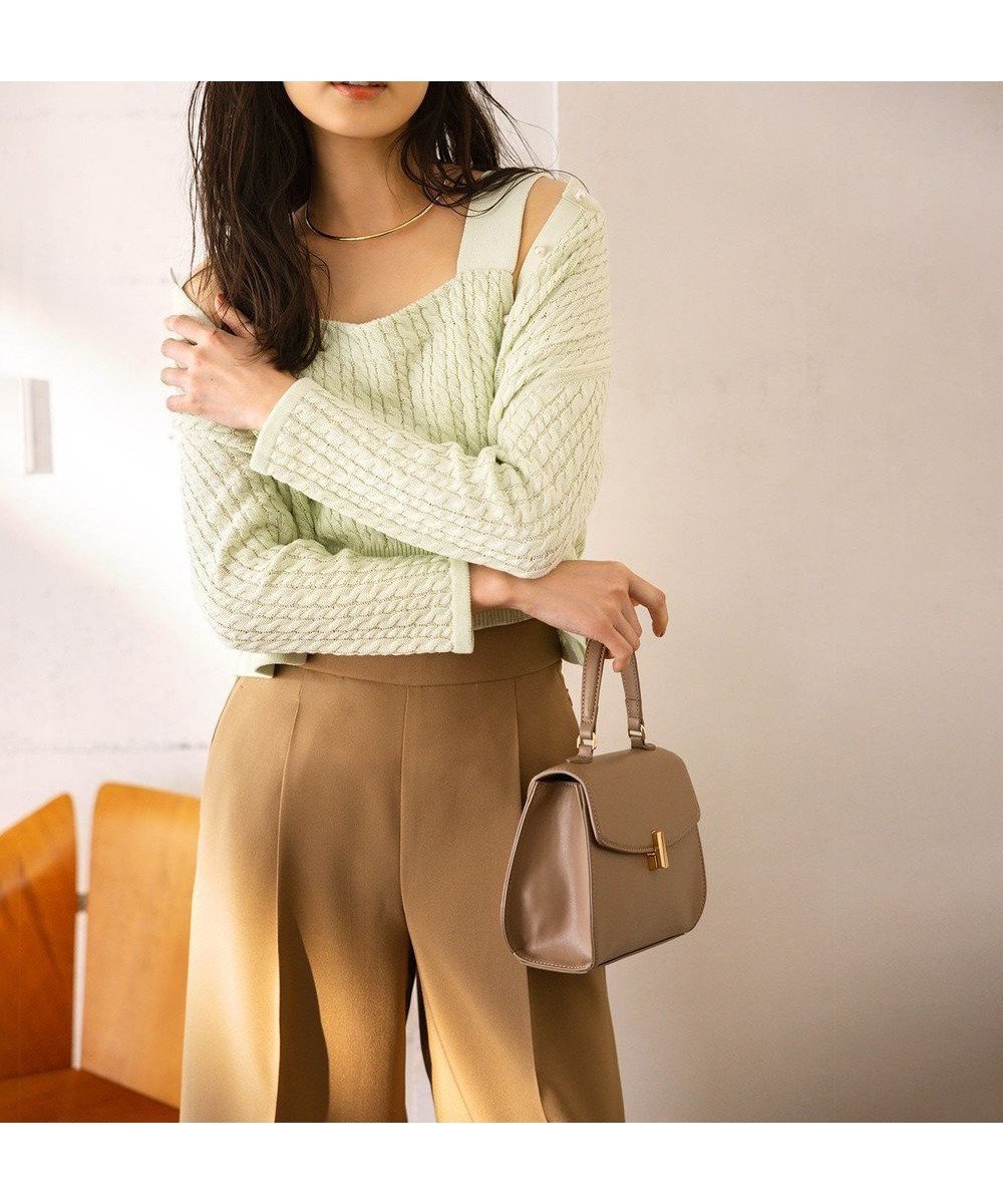 【組曲/KUMIKYOKU】の【WEB限定】CHAI ニットビスチェ 人気、トレンドファッション・服の通販 founy(ファニー) 　ファッション　Fashion　レディースファッション　Ladies' Fashion Online　アウター　Coat Outerwear　トップス・カットソー　Tops/Tshirt　ニット　Knit Tops　ベスト/ジレ　Gilets/Vests　ビスチェ　Bustier　アンサンブル　Ensemble　春　Spring　カーディガン　Cardigan　クラシカル　Classical　コンパクト　Compact　ストレッチ　Stretch　ベスト　Vest　S/S・春夏　Ss・Spring/Summer　おすすめ　Recommend　夏　Summer　エレガント 上品　Elegant　 other-1|ID: prp329100004569802 ipo3291000000032618115