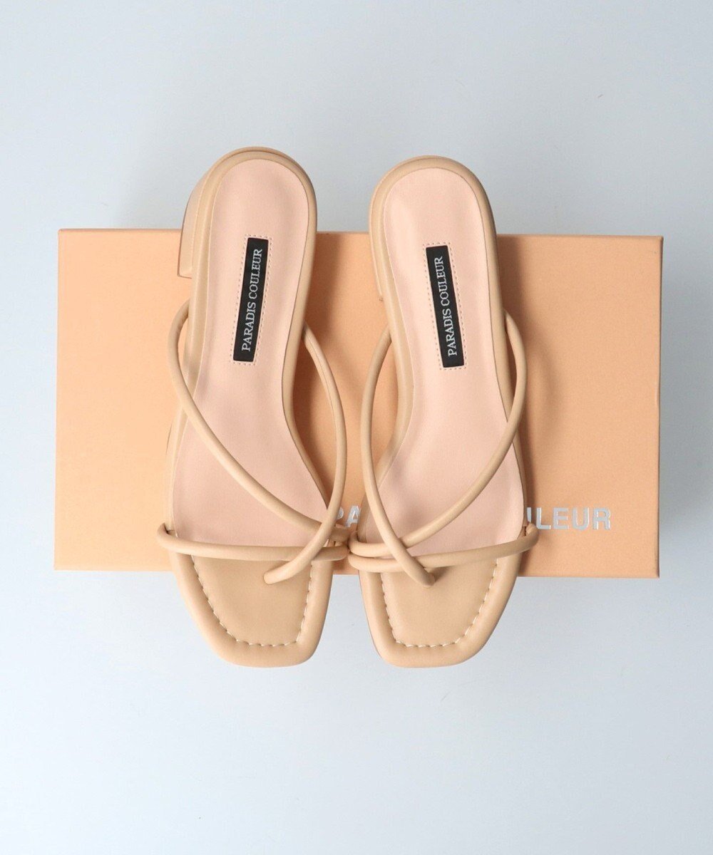 【ブリジット バーキン/Bridget Birkin】の【PARADIS COULEUR】スクエアトウローヒールコードサンダル インテリア・キッズ・メンズ・レディースファッション・服の通販 founy(ファニー) 　ファッション　Fashion　レディースファッション　Ladies' Fashion Online　エレガント 上品　Elegant　サンダル　Sandals　シンプル　Simple　スクエア　Square　スタイリッシュ　Stylish　トレンド　Trend　ラウンド　Round　夏　Summer　春　Spring　S/S・春夏　Ss・Spring/Summer　ベージュ|ID: prp329100004569852 ipo3291000000032656081