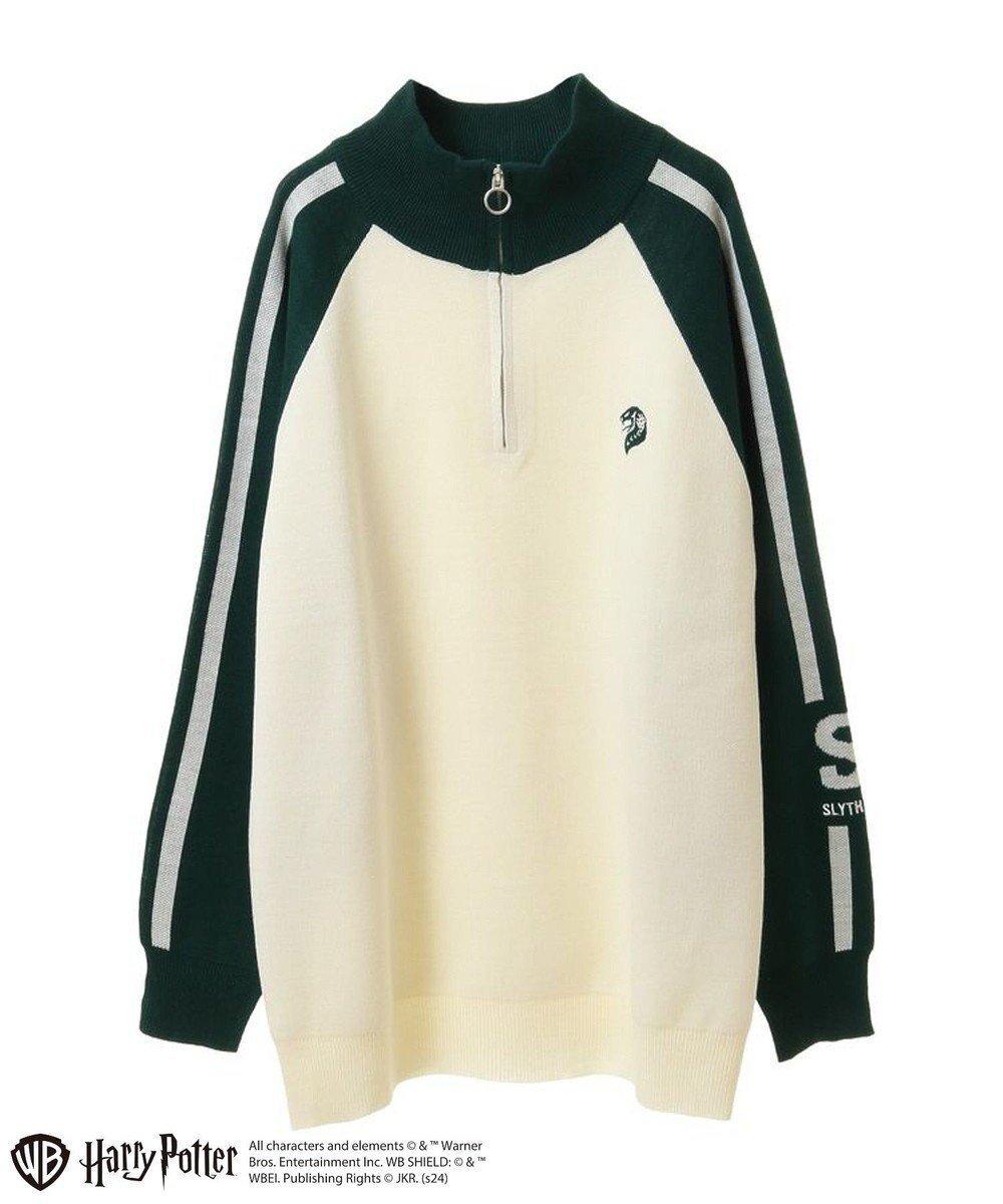 【グリーンパークス/Green Parks】のハリー・ポッター/ライン入りハーフジップニット インテリア・キッズ・メンズ・レディースファッション・服の通販 founy(ファニー) ファッション Fashion レディースファッション Fashion for Women トップス・カットソー Cut & Sew Tops ニット Knit Tops & Sweaters おすすめ Recommended / Our Picks セーター Sweater, Knitwear トレンド Trend, Trending Now ポケット Pocket, Pocket Detail ミドル Middle Length, Mid Height ワンポイント One Point, Statement Accent 今季 This Season, Current Season A/W・秋冬 Autumn/Winter Green|ID: prp329100004569859 ipo3291000000033591878