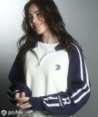 【グリーンパークス/Green Parks】のハリー・ポッター/ライン入りハーフジップニット 人気、トレンドファッション・服の通販 founy(ファニー) ファッション Fashion レディースファッション Fashion for Women トップス・カットソー Cut & Sew Tops ニット Knit Tops & Sweaters おすすめ Recommended / Our Picks セーター Sweater, Knitwear トレンド Trend, Trending Now ポケット Pocket, Pocket Detail ミドル Middle Length, Mid Height ワンポイント One Point, Statement Accent 今季 This Season, Current Season A/W・秋冬 Autumn/Winter thumbnail Navy|ID: prp329100004569859 ipo3291000000033591879