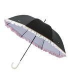 【ムーンバット/MOONBAT】のestaa 晴雨兼用 長傘 バイカラーフリル 日傘 遮光 遮熱 UV 人気、トレンドファッション・服の通販 founy(ファニー) ファッション Fashion レディースファッション Ladies' Fashion Online 傘 / レイングッズ Umbrellas/Rainwear 傘 Umbrella 日傘 Parasol thumbnail ブラック|ID: prp329100004569895 ipo3291000000032527186