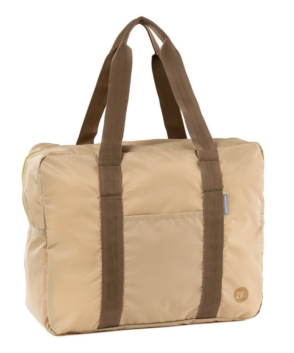 【エースバッグズアンドラゲッジ/ACE BAGS & LUGGAGE】のWorld Traveler タイヴァス ボストンバッグ 折りたたみ可能 26L 折りたたみ可能 セットアップ可能 ポーチ付き ワールドトラベラー アルコ 旅行 お出かけ 63712 インテリア・キッズ・メンズ・レディースファッション・服の通販 founy(ファニー) 　ファッション　Fashion　レディースファッション　WOMEN　セットアップ　Setup　ポーチ　Pouches　スポーツウェア　Sportswear　スポーツ バッグ/ポーチ　Sports Bag/Pouch　スポーツグッズ　Sporting Goods　スポーツ　Sports　スーツケース キャリーケース　Suitcase　セットアップ　Set Up　トラベル　Travel　ボストンバッグ　Boston Bag　ポケット　Pocket　ポーチ　Pouch　再入荷　Restock/Back In Stock/Re Arrival　旅行　Travel　グレージュ|ID: prp329100004569900 ipo3291000000032333315