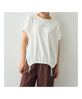 【イェッカ ヴェッカ/YECCA VECCA】の裾ドロストデザインロゴTee 人気、トレンドファッション・服の通販 founy(ファニー) ファッション Fashion レディースファッション Fashion for Women トップス・カットソー Cut & Sew Tops シャツ・ブラウス・オフィスカジュアル Elegant Blouses & Button-Ups ロングTシャツ・Tシャツ Longline T-Shirts & Tees カットソー・ベーシックTシャツ Cut-and-Sewn Tops / Stretch Tees & Basics カットソー Cut and Sewn Top ポケット Pocket, Pocket Detail ワイド Wide, Wide Fit 夏 Summer 春 Spring S/S・春夏 SS, Spring/Summer, Warm Season |ID:prp329100004569939