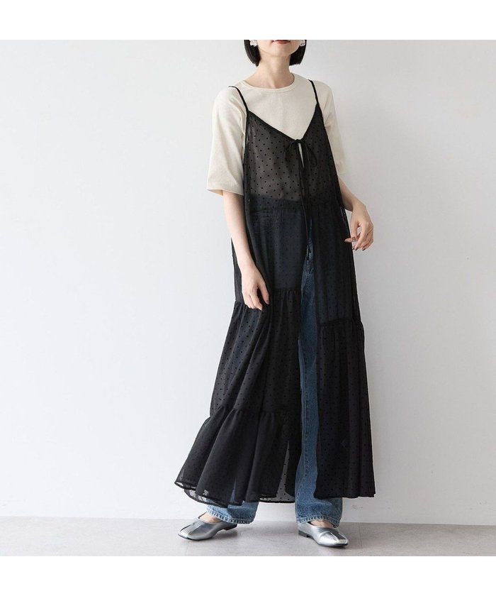 【アメリカンホリック/AMERICAN HOLIC】のティアードドットキャミワンピース インテリア・キッズ・メンズ・レディースファッション・服の通販 founy(ファニー) https://founy.com/ ファッション Fashion レディースファッション Fashion for Women ワンピース Dresses キャミソールワンピース Camisole Dresses アシンメトリー Asymmetrical Style キャミソール Camisole, Spaghetti Strap Top シフォン Chiffon, Lightweight Fabric ドット Polka Dot, Dot Pattern ポケット Pocket, Pocket Detail ラップ Wrap, Wrap Design ロング Long, Long-Length A/W・秋冬 Autumn/Winter |ID: prp329100004569988 ipo3291000000032696920