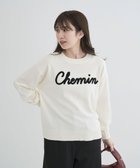 【グリーンパークス/Green Parks】の洗える さがら刺しゅうロゴニットプル Off White|ID: prp329100004569990 ipo3291000000033249521