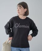 【グリーンパークス/Green Parks】の洗える さがら刺しゅうロゴニットプル Black|ID: prp329100004569990 ipo3291000000033249523