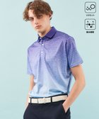 【23区 ゴルフ/23区GOLF / MEN】の【MEN】【UVケア/吸水速乾】グラデーションロゴ 半袖ポロシャツ ダルブルー系5|ID: prp329100004570199 ipo3291000000032413578