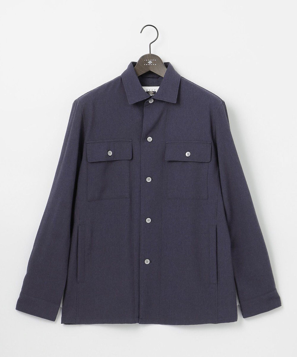 【ジョセフ アブード/JOSEPH ABBOUD / MEN】の【驚きの多機能】ドライサッカー ブルゾン インテリア・キッズ・メンズ・レディースファッション・服の通販 founy(ファニー) 　ファッション　Fashion　メンズファッション　Fashion for Men　アウター　Men's Coats Outerwear　ブルゾンジャケット / カジュアルアウター　Bomber Jackets & Blousons　ウォッシャブル　Machine Washable　春　Spring　サッカー　Seersucker, Summer Fabric　ジャケット　Jacket, Outerwear　ストレッチ　Stretch, Stretchy Fabric　チェック　Check, Plaid, Tartan　ドレープ　Drape, Draping Fabric　ブルゾン　Blouson, Bomber Jacket　プリント　Print, Printed Pattern　羽織　Haori, Light Jacket　メランジ　Melange, Mixed Yarn　S/S・春夏　SS, Spring/Summer, Warm Season　再入荷　Restock / Back in Stock　夏　Summer　旅行　Travel　ブルー系|ID: prp329100004570207 ipo3291000000032708014