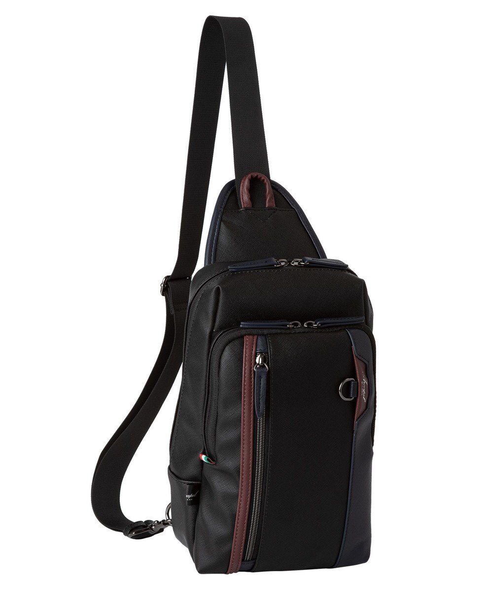 【エース バッグズ アンド ラゲッジ/ACE BAGS & LUGGAGE / MEN】のArcapel ベレル ボディバッグ 17543 アルカペル インテリア・キッズ・メンズ・レディースファッション・服の通販 founy(ファニー) 　ファッション　Fashion　メンズファッション　MEN　バッグ　Bag/Men　コンビ　Combination　シンプル　Simple　フロント　Front　ポケット　Pocket　ポーチ　Pouch　ラグジュアリー　Luxury　再入荷　Restock/Back In Stock/Re Arrival　エレガント 上品　Elegant　ブラック|ID: prp329100004570210 ipo3291000000032336067