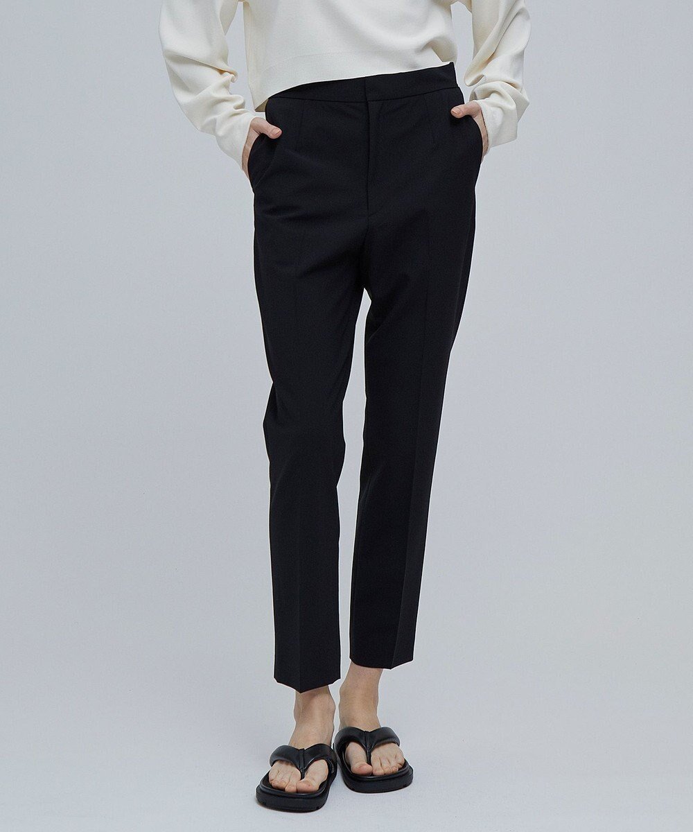 【ベイジ,/BEIGE,】のABEL / クロップドパンツ インテリア・キッズ・メンズ・レディースファッション・服の通販 founy(ファニー) 　ファッション　Fashion　レディースファッション　Fashion for Women　パンツ　Pants & Trousers　カットソー　Cut and Sewn Top　クール　Cool, Chic　シルク　Silk, 100% Silk　スタイリッシュ　Stylish, Fashionable　ストレッチ　Stretch, Stretchy Fabric　スラックス　Slacks, Dress Pants　センター　Center, Center Line　ビジネス 仕事 通勤　Business / Work / Commuting　夏　Summer　S/S・春夏　SS, Spring/Summer, Warm Season　A/W・秋冬　Autumn/Winter　Black|ID: prp329100004570231 ipo3291000000032708454