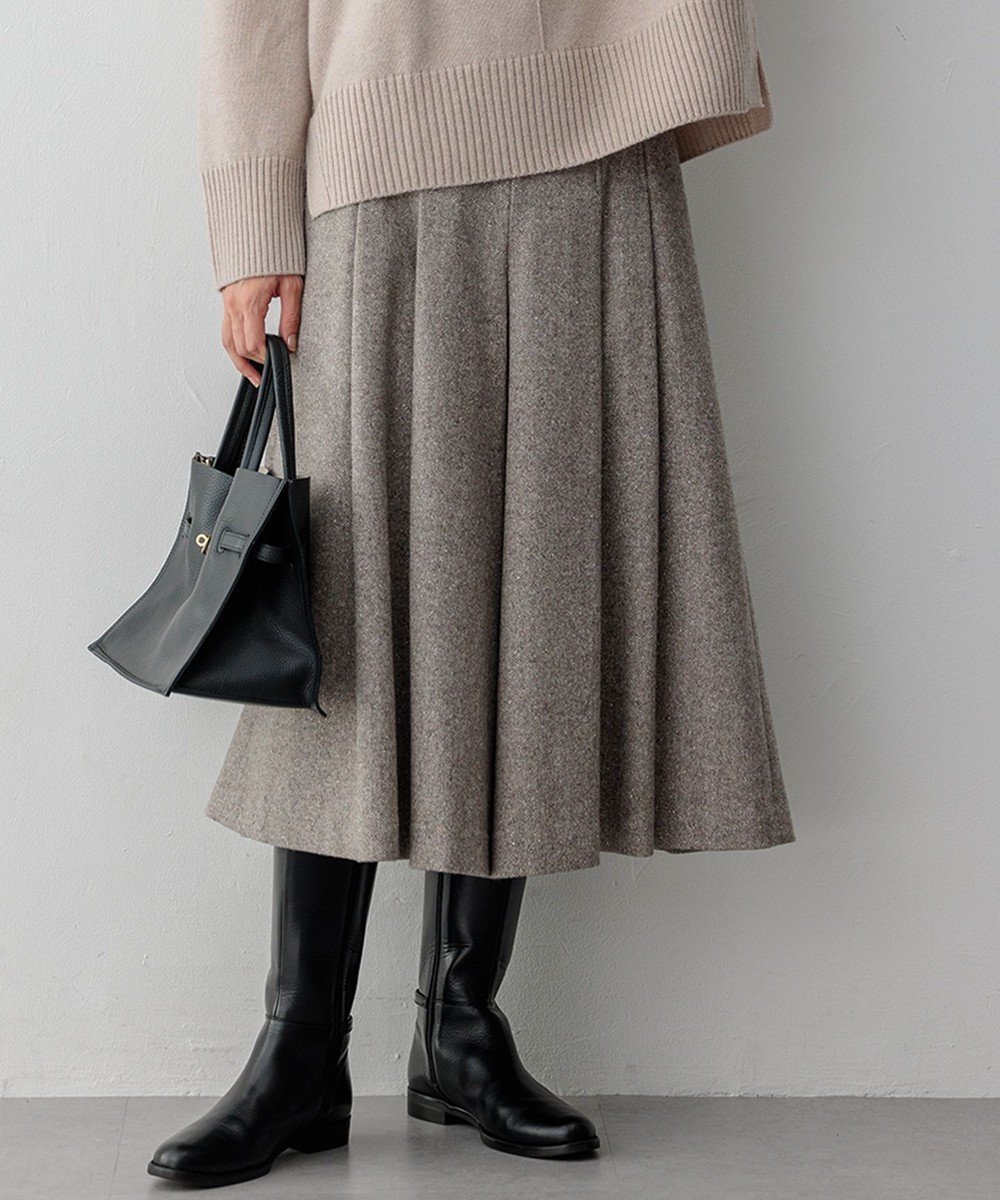 【23区/NIJYUSANKU】のシルクネップヘリンボーン ガウチョ パンツ インテリア・キッズ・メンズ・レディースファッション・服の通販 founy(ファニー)  ファッション Fashion レディースファッション Fashion for Women パンツ Pants & Trousers ガウチョ Gaucho ガウチョパンツ Gaucho Pants, Culottes コンパクト Compact, Small Size シルク Silk, 100% Silk ストレッチ Stretch, Stretchy Fabric ネップ Nepp, Slub Yarn フレア Flare, Flared ベーシック Basic, Essential ワイド Wide, Wide Fit A/W・秋冬 Autumn/Winter 冬 Winter / This Winter おすすめ Recommended / Our Picks 2024年 2024 2024-2025秋冬・A/W Autumn/Winter 2024–25 AW24–25 ブラウン系|ID: prp329100004570235 ipo3291000000034309507