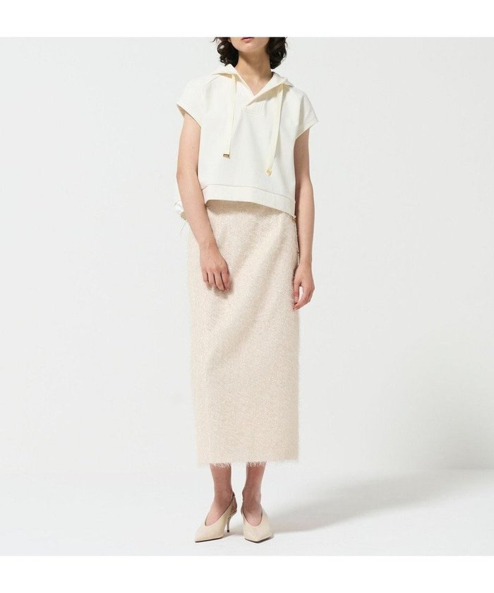 【グレース コンチネンタル/GRACE CONTINENTAL】のフリンジジャガードタイトスカート インテリア・キッズ・メンズ・レディースファッション・服の通販 founy(ファニー) https://founy.com/ ファッション Fashion レディースファッション Fashion for Women スカート Skirts シンプル Simple, Minimal スウェット / スエット Sweatshirt, Sweatwear スニーカー Sneakers, Trainers スリット Slit, Slit Detail A/W・秋冬 Autumn/Winter S/S・春夏 SS, Spring/Summer, Warm Season 夏 Summer |ID: prp329100004570253 ipo3291000000034410831