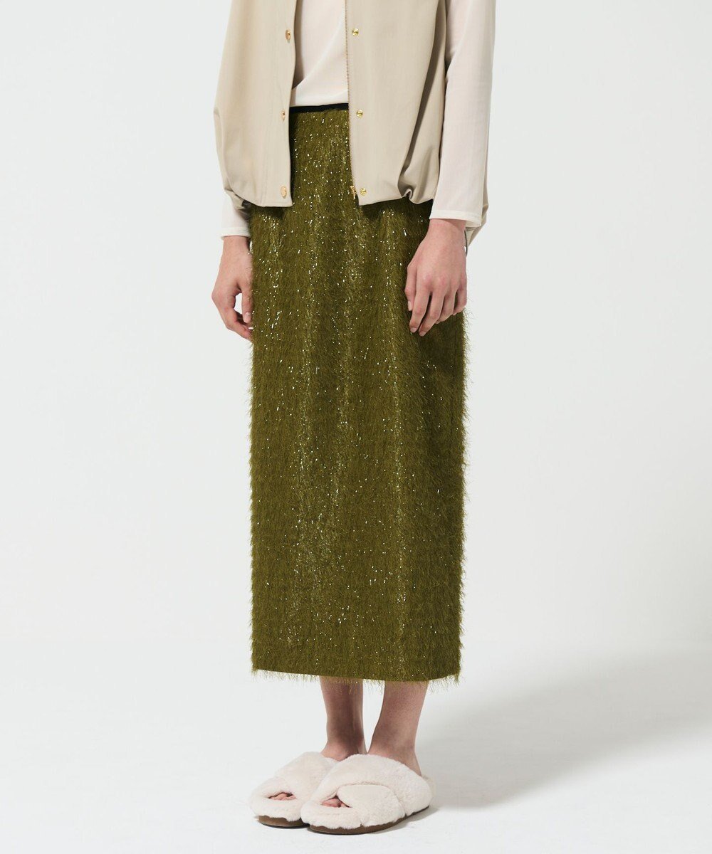 【グレース コンチネンタル/GRACE CONTINENTAL】のフリンジジャガードタイトスカート インテリア・キッズ・メンズ・レディースファッション・服の通販 founy(ファニー) ファッション Fashion レディースファッション Fashion for Women スカート Skirts シンプル Simple, Minimal スウェット / スエット Sweatshirt, Sweatwear スニーカー Sneakers, Trainers スリット Slit, Slit Detail A/W・秋冬 Autumn/Winter S/S・春夏 SS, Spring/Summer, Warm Season 夏 Summer カーキ|ID: prp329100004570253 ipo3291000000034410833