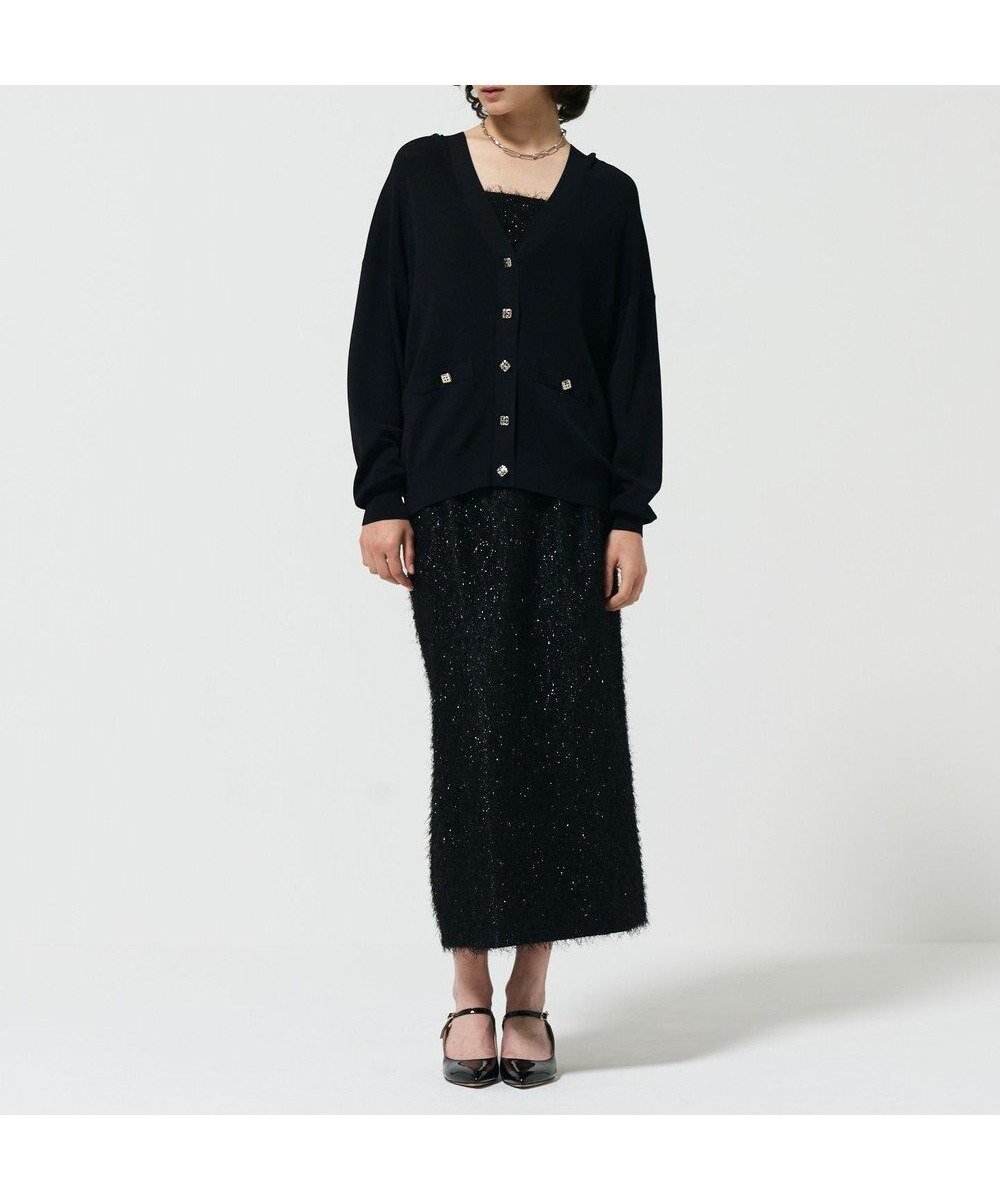 【グレース コンチネンタル/GRACE CONTINENTAL】のフリンジジャガードタイトスカート インテリア・キッズ・メンズ・レディースファッション・服の通販 founy(ファニー) ファッション Fashion レディースファッション Fashion for Women スカート Skirts シンプル Simple, Minimal スウェット / スエット Sweatshirt, Sweatwear スニーカー Sneakers, Trainers スリット Slit, Slit Detail A/W・秋冬 Autumn/Winter S/S・春夏 SS, Spring/Summer, Warm Season 夏 Summer ブラック|ID: prp329100004570253 ipo3291000000034410834