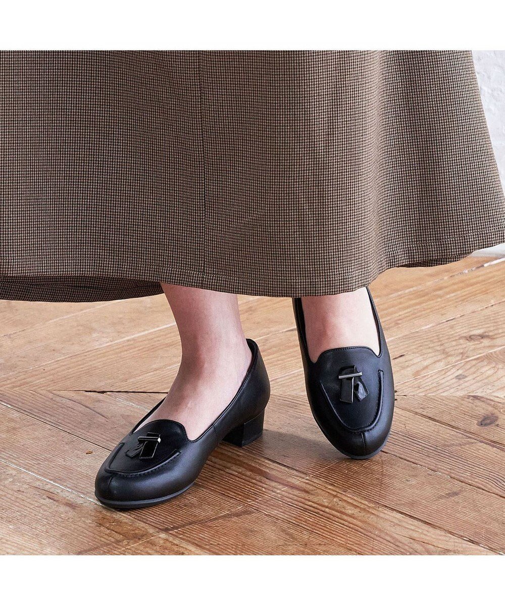 【イング/ing】のing 【レイン対応】ローファーパンプス インテリア・キッズ・メンズ・レディースファッション・服の通販 founy(ファニー) 　ファッション　Fashion　レディースファッション　Fashion for Women　シューズ　Shoes, Footwear　シンプル　Simple, Minimal　トレンド　Trend, Trending Now　バランス　Balance, Style Balance　ベーシック　Basic, Essential　レイン　Rain, Rainproof　おすすめ　Recommended / Our Picks　エレガント 上品　Elegant　ビジネス 仕事 通勤　Business / Work / Commuting　ブラック|ID: prp329100004570255 ipo3291000000033479683