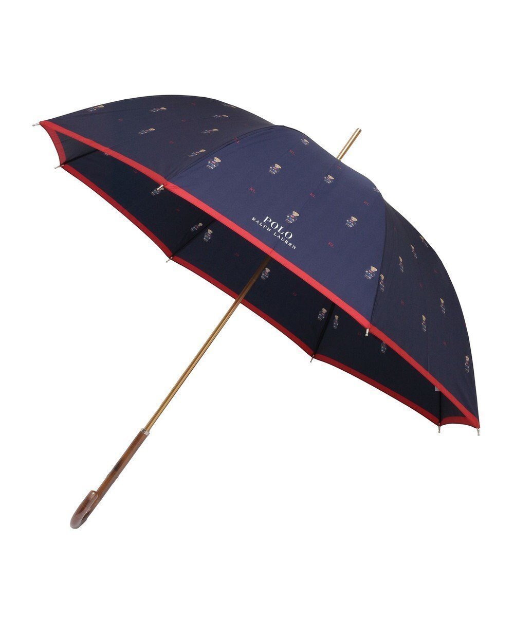 【ムーンバット/MOONBAT】のPOLO RALPH LAUREN(ポロ ラルフローレン) 長傘 FLAG BEAR ポロベア ドット インテリア・キッズ・メンズ・レディースファッション・服の通販 founy(ファニー) 　ファッション　Fashion　レディースファッション　Ladies' Fashion Online　傘 / レイングッズ　Umbrellas/Rainwear　アイビー　Ivy　クラシカル　Classical　ドット　Dot　ニューヨーク　New York　メタル　Metal　傘　Umbrella　ネイビーブルー|ID: prp329100004570260 ipo3291000000032603264