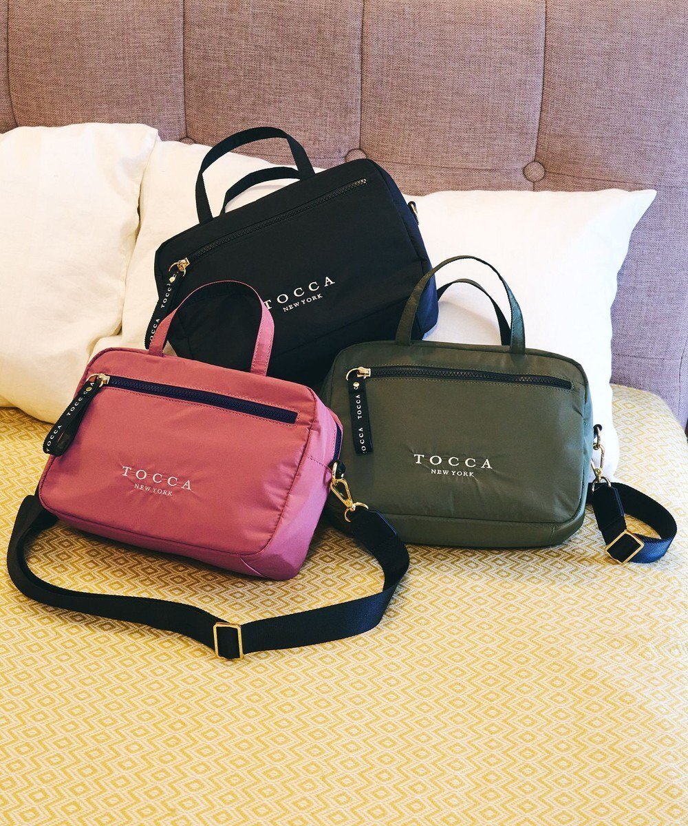 【トッカ/TOCCA】の【WEB&一部店舗限定】CAROVANA POCHETTE ポシェットバッグ インテリア・キッズ・メンズ・レディースファッション・服の通販 founy(ファニー) 　ファッション　Fashion　レディースファッション　Ladies' Fashion Online　バッグ　Bag　イタリア　Italy　クラウン　Crown　シューズ　Shoes　ショルダー　Shoulder　シンプル　Simple　ジップ　Zip　スポーツ　Sports　財布　Wallet　トラベル　Travel　フォルム　Form　ベーシック　Basic　ボストン　Boston　ポケット　Pocket　ポシェット　Pochette　ポーチ　Pouch　リュクス　Luxe　旅行　Travel　スーツケース キャリーケース　Suitcase　ピンク系|ID: prp329100004570274 ipo3291000000032663767