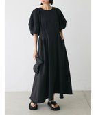 【グリーンパークス/Green Parks】のボリューム袖ロングワンピース Black|ID: prp329100004570282 ipo3291000000032653721