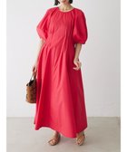 【グリーンパークス/Green Parks】のボリューム袖ロングワンピース Red|ID: prp329100004570282 ipo3291000000032653724