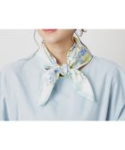 【ムーンバット/MOONBAT】の【シルク100%】フルラ (FURLA) 花柄 シルクプリントスカーフ 65cm×65cm ミントグリーン|ID: prp329100004570284 ipo3291000000032677544