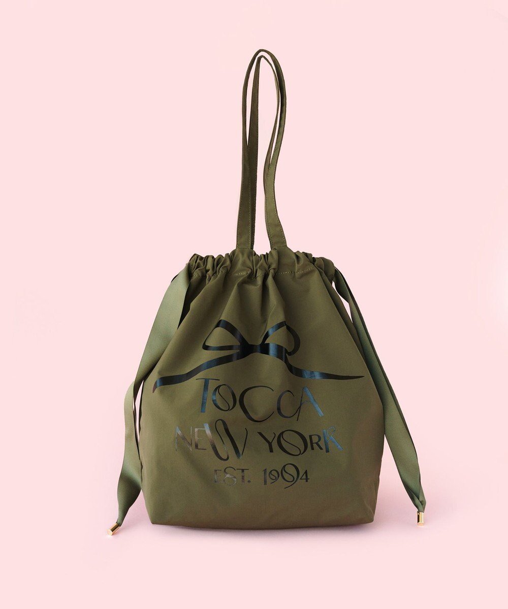 【トッカ/TOCCA】のDANCING RIBBON TRAVELING BAG バッグ インテリア・キッズ・メンズ・レディースファッション・服の通販 founy(ファニー) 　ファッション　Fashion　レディースファッション　WOMEN　バッグ　Bag　オリエンタル　Oriental　コレクション　Collection　巾着　Purse　スペシャル　Special　財布　Wallet　雑誌　Magazine　フロント　Front　プリント　Print　ポケット　Pocket　モダン　Modern　モチーフ　Motif　リボン　Ribbon　旅行　Travel　ビジネス 仕事 通勤　Business　カーキ系|ID: prp329100004570288 ipo3291000000032336944