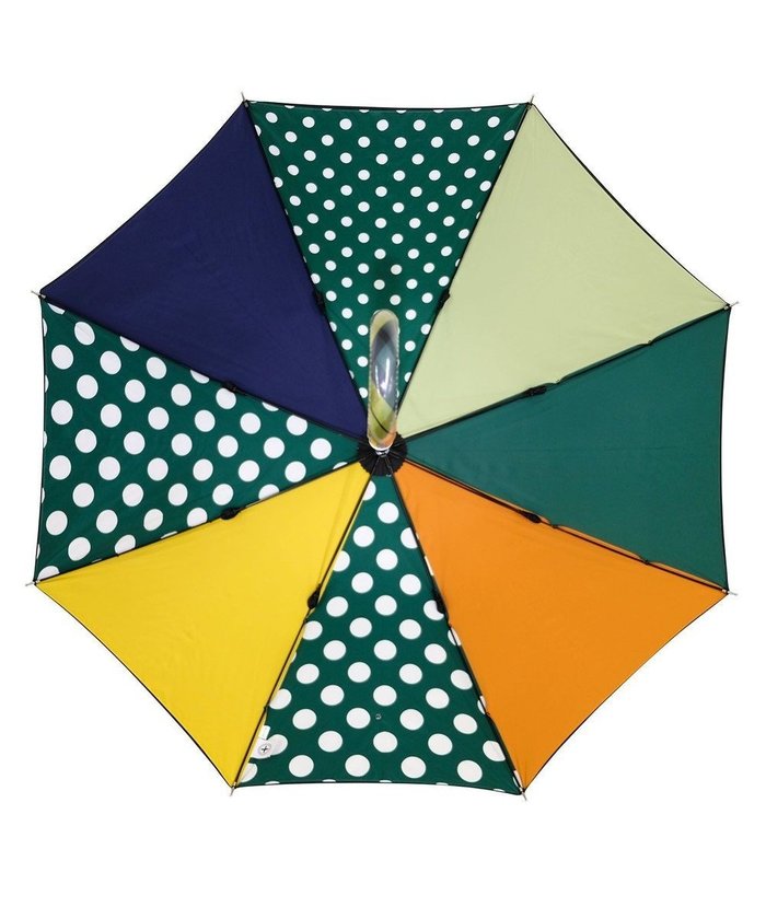 【プラスリング/+RING】の【UVカット100%】【UPF50+】【遮光率99%以上】 雨傘(長)60cm GRN T1227 2重張り傘 インテリア・キッズ・メンズ・レディースファッション・服の通販 founy(ファニー) https://founy.com/ ファッション Fashion レディースファッション Fashion for Women レイングッズ・傘・晴雨兼用傘 Umbrellas & Rain Gear 傘 Umbrella, Parasol シンプル Simple, Minimal ドット Polka Dot, Dot Pattern 無地 Plain, Solid Color ラップ Wrap, Wrap Design おすすめ Recommended / Our Picks |ID: prp329100004570295 ipo3291000000033708583