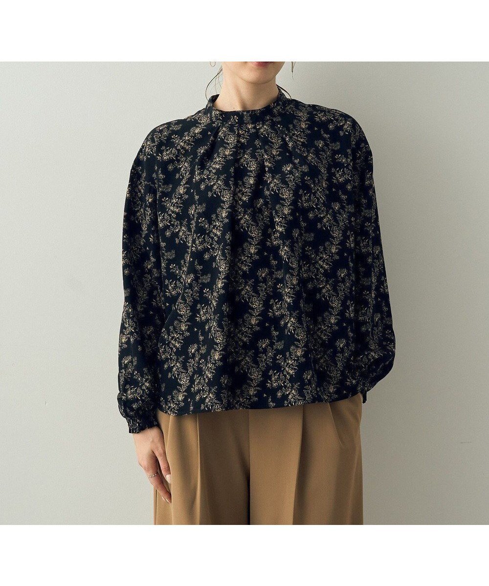 【イェッカ ヴェッカ/YECCA VECCA】のフラワー柄ハイネックブラウス 人気、トレンドファッション・服の通販 founy(ファニー) 　ファッション　Fashion　レディースファッション　Ladies' Fashion Online　トップス・カットソー　Tops/Tshirt　シャツ/ブラウス　Shirts/Blouses　おすすめ　Recommend　エレガント 上品　Elegant　ショルダー　Shoulder　スタンド　Stand　ドロップ　Drop　ハイネック　High Neck　フェミニン　Feminine　フォーマル　Formal　フラワー　Flower　フレア　Flare　ポケット　Pocket　A/W・秋冬　Aw・Autumn/Winter・Fw・Fall-Winter　 other-1|ID: prp329100004570298 ipo3291000000032337075