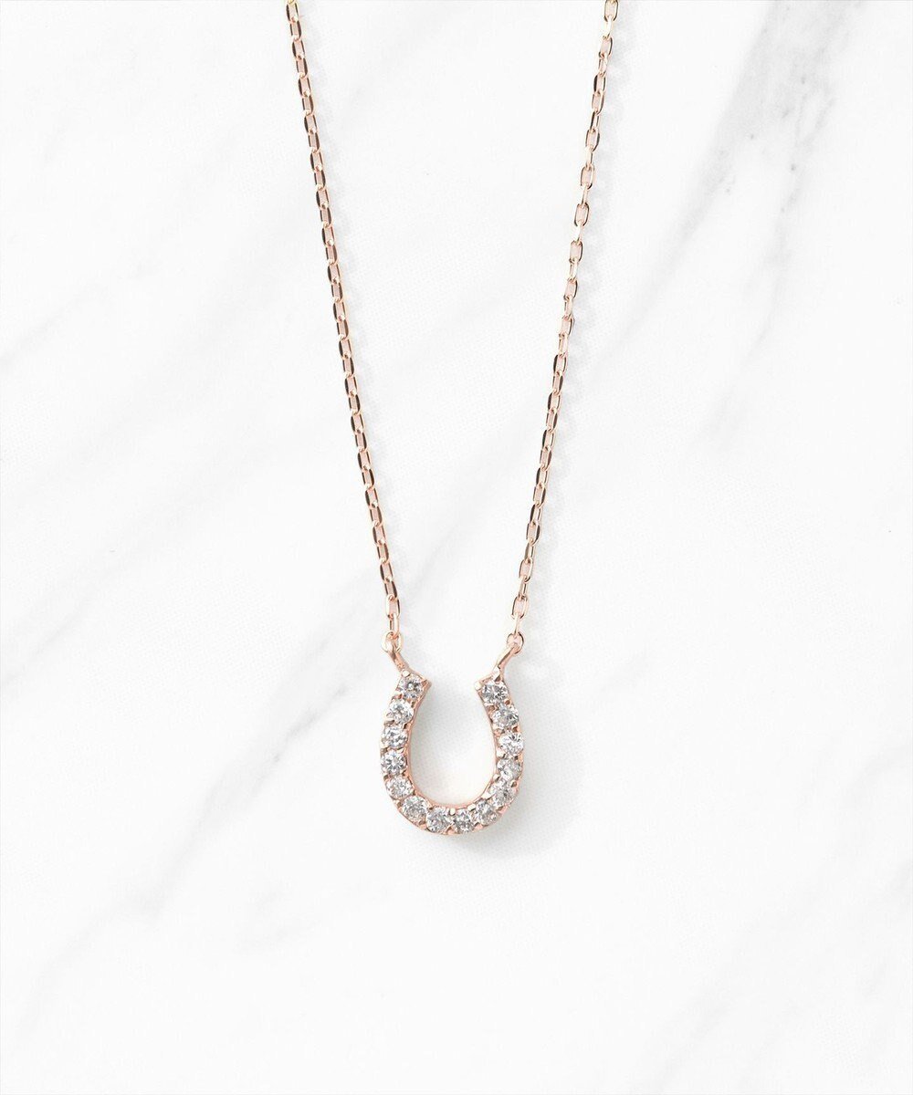 【トッカ/TOCCA】の【WEB限定】DIAMOND HORSESHOE K10NECKLACE K10ゴールド ダイヤモンド ネックレス インテリア・キッズ・メンズ・レディースファッション・服の通販 founy(ファニー) 　ファッション　Fashion　レディースファッション　Fashion for Women　ジュエリー　Jewelry　ネックレス　Necklaces & Pendants　アクセサリー　Fashion Accessories　シンプル　Simple, Minimal　ジュエリー　Jewelry, Accessories　ダイヤモンド　Diamond, Brilliant Cut　チェーン　Chain, Chain Strap　ネックレス　Necklace, Pendant Necklace　バランス　Balance, Style Balance　ポーチ　Pouch, Small Case　モチーフ　Motif, Design Theme　リュクス　Luxury, Elegant, High-End, Chic　エレガント 上品　Elegant　ピンクゴールド|ID: prp329100004570316 ipo3291000000033682279