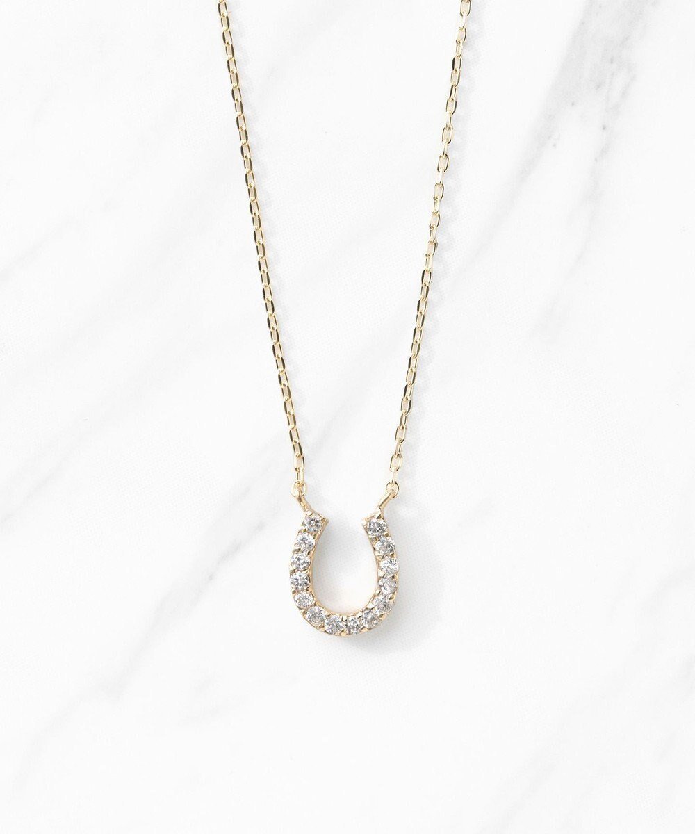 【トッカ/TOCCA】の【WEB限定】DIAMOND HORSESHOE K10NECKLACE K10ゴールド ダイヤモンド ネックレス インテリア・キッズ・メンズ・レディースファッション・服の通販 founy(ファニー) 　ファッション　Fashion　レディースファッション　Fashion for Women　ジュエリー　Jewelry　ネックレス　Necklaces & Pendants　アクセサリー　Fashion Accessories　シンプル　Simple, Minimal　ジュエリー　Jewelry, Accessories　ダイヤモンド　Diamond, Brilliant Cut　チェーン　Chain, Chain Strap　ネックレス　Necklace, Pendant Necklace　バランス　Balance, Style Balance　ポーチ　Pouch, Small Case　モチーフ　Motif, Design Theme　リュクス　Luxury, Elegant, High-End, Chic　エレガント 上品　Elegant　イエローゴールド|ID: prp329100004570316 ipo3291000000033682280