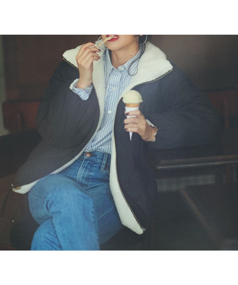 【アンフィーロ 自由区/UNFILO】の【TAION×UNFILO】リバーシブルボアダウン インテリア・キッズ・メンズ・レディースファッション・服の通販 founy(ファニー) 　ファッション　Fashion　レディースファッション　Fashion for Women　アウター　Coat / Outerwear Collection　コート・ロングコート・ピーコート　Long Coats, Peacoats & More　レディースジャケット・軽アウター　Jackets　インナー　Innerwear　ウォッシャブル　Machine Washable　キルティング　Quilted, Quilting　コラボ　Collaboration, Collab　軽量　Lightweight, Ultra Light　ショート　Short, Short Length　ジャケット　Jacket, Outerwear　スタンド　Stand Collar, Upright Stand　タフタ　Taffeta, Structured Fabric　タンブラー　Tumbler, Travel Mug　ダウン　Down, Puffer　トレンド　Trend, Trending Now　定番　Standard, Basic Item　ブルゾン　Blouson, Bomber Jacket　ボトム　Bottoms, Lower Wear　防寒　Cold Protection, Winter-Ready　リバーシブル　Reversible, Two-Sided　A/W・秋冬　Autumn/Winter　おすすめ　Recommended / Our Picks　アイボリー|ID: prp329100004570317 ipo3291000000035636679