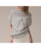 【グレース コンチネンタル/GRACE CONTINENTAL】のラメドレープカットトップ シルバー|ID: prp329100004570321 ipo3291000000032337354