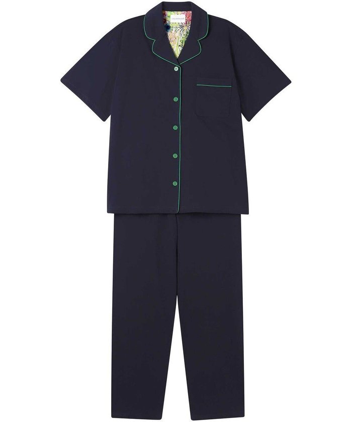 【ウンナナクール/une nana cool】の【綿100%】40ハイゲージ天竺半袖パジャマ MADE WITH LIBERTY FABRIC インテリア・キッズ・メンズ・レディースファッション・服の通販 founy(ファニー) https://founy.com/ ファッション Fashion レディースファッション WOMEN トップス・カットソー Tops/Tshirt なめらか Smooth パイピング Piping パジャマ Pajamas ビビッド Vivid プリント Print 半袖 Short Sleeve リラックス Relax おすすめ Recommend |ID: prp329100004570325 ipo3291000000032337366