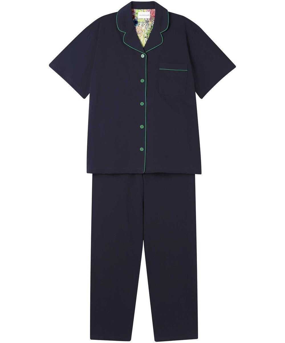 【ウンナナクール/une nana cool】の【綿100%】40ハイゲージ天竺半袖パジャマ MADE WITH LIBERTY FABRIC インテリア・キッズ・メンズ・レディースファッション・服の通販 founy(ファニー) 　ファッション　Fashion　レディースファッション　Ladies' Fashion Online　トップス・カットソー　Tops/Tshirt　なめらか　Smooth　パイピング　Piping　パジャマ　Pajamas　ビビッド　Vivid　プリント　Print　半袖　Short Sleeve　リラックス　Relax　再入荷　Restock/Back In Stock/Re Arrival　おすすめ　Recommend　BL|ID: prp329100004570325 ipo3291000000032337367