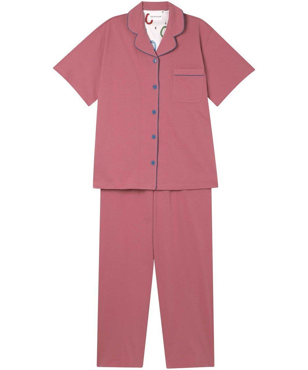 【ウンナナクール/une nana cool】の【綿100%】40ハイゲージ天竺半袖パジャマ MADE WITH LIBERTY FABRIC インテリア・キッズ・メンズ・レディースファッション・服の通販 founy(ファニー) 　ファッション　Fashion　レディースファッション　Ladies' Fashion Online　トップス・カットソー　Tops/Tshirt　なめらか　Smooth　パイピング　Piping　パジャマ　Pajamas　ビビッド　Vivid　プリント　Print　半袖　Short Sleeve　リラックス　Relax　再入荷　Restock/Back In Stock/Re Arrival　おすすめ　Recommend　PO|ID: prp329100004570325 ipo3291000000032337380