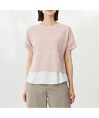 【ジェイ プレス/J.PRESS】の【WEB限定カラーあり・洗える】レースドッキング カットソー 【WEB限定カラー】ピンク系|ID: prp329100004570326 ipo3291000000033657961