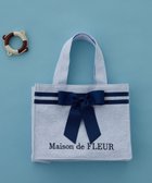 【メゾンドフルール/Maison de FLEUR】のラインリボンジャカードスクエアトートバッグ 人気、トレンドファッション・服の通販 founy(ファニー) ファッション Fashion レディースファッション Fashion for Women バッグ Bags コンパクト Compact, Small Size スクエア Square, Square Shape フォルム Silhouette, Form エレガント 上品 Elegant 夏 Summer thumbnail Light Blue|ID: prp329100004570327 ipo3291000000033657964
