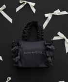 【メゾンドフルール/Maison de FLEUR】のリボンギャザーハンドル2Wayトートバッグ Black|ID: prp329100004570332 ipo3291000000032337411