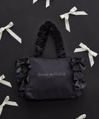 【メゾンドフルール/Maison de FLEUR】のリボンギャザーハンドルトートバッグ Black|ID: prp329100004570333 ipo3291000000032337421