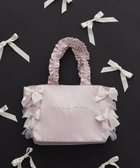 【メゾンドフルール/Maison de FLEUR】のリボンギャザーハンドルトートバッグ Pink|ID: prp329100004570333 ipo3291000000032337423