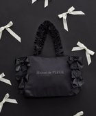 【メゾンドフルール/Maison de FLEUR】のリボンギャザーハンドルトートバッグ 人気、トレンドファッション・服の通販 founy(ファニー) ファッション Fashion レディースファッション Fashion for Women バッグ Bags オーガンジー Organza Fabric ギャザー Gathered, Ruffled サテン Satin, Glossy Fabric ポケット Pocket, Pocket Detail リボン Ribbon, Bow ビジネス 仕事 通勤 Business / Work / Commuting thumbnail Black|ID: prp329100004570333 ipo3291000000033374218