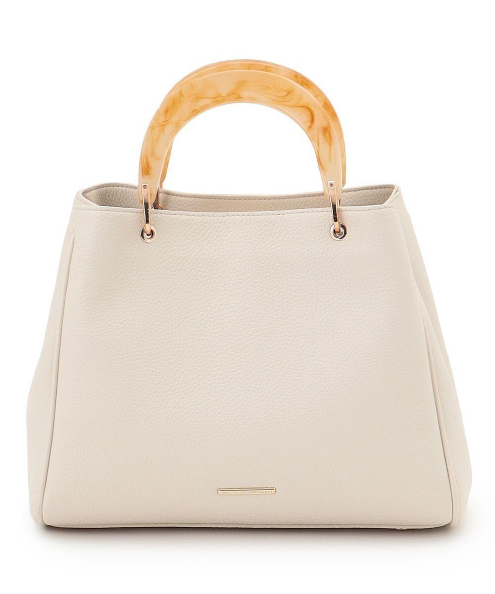 【23区/NIJYUSANKU】のアクリルハンドル バッグ インテリア・キッズ・メンズ・レディースファッション・服の通販 founy(ファニー) 　ファッション　Fashion　レディースファッション　Fashion for Women　バッグ　Bags　2025年　2025　2025春夏・S/S　Spring/Summer 2025 SS25　アクリル　Acrylic Material　フォルム　Silhouette, Form　プレート　Plate, Dish　エレガント 上品　Elegant　夏　Summer　S/S・春夏　SS, Spring/Summer, Warm Season　軽量　Lightweight, Ultra Light　アイボリー系|ID: prp329100004570350 ipo3291000000036176791