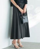 【23区/NIJYUSANKU】の【接触冷感/撥水加工】ストレッチブロード ギャザースカート ブラック系|ID: prp329100004570405 ipo3291000000035663430