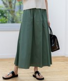 【23区/NIJYUSANKU】の【接触冷感/撥水加工】ストレッチブロード ギャザースカート セージグリーン系|ID: prp329100004570405 ipo3291000000035663432