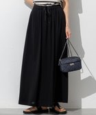 【23区/NIJYUSANKU】の【WEB 一部店舗限定/接触冷感/洗える】ツイストコットンプレーティング スカート ブラック系|ID: prp329100004570413 ipo3291000000035659453