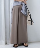 【23区/NIJYUSANKU】の【WEB 一部店舗限定/接触冷感/洗える】ツイストコットンプレーティング スカート ブラウン系|ID: prp329100004570413 ipo3291000000035659456