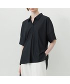 【アイシービー/iCB】の【WEB限定・洗える】シアートリコット スキッパーカットソー ブラック系|ID: prp329100004570417 ipo3291000000032447565