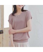 【ティアクラッセ/Tiaclasse】の【洗える】ビジュー付きフレンチニット ピンク|ID: prp329100004570422 ipo3291000000032337680