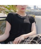 【ティアクラッセ/Tiaclasse】の【洗える】ビジュー付きフレンチニット ブラック|ID: prp329100004570422 ipo3291000000033712964